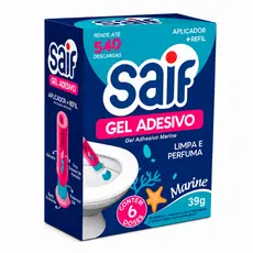 Gel Adesivo Sanitário Tipo Pato Saif com Aplicador Marine 39g Grátis Aplicador