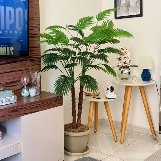Coqueiro Artificial Planta Grande Decoração 110cm a 190cm Sem Vaso