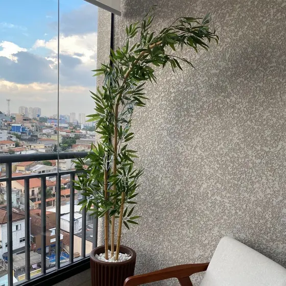 Planta Artificial Bambu Arranjo Curvado Decoração Sem Vaso Galho Curvo