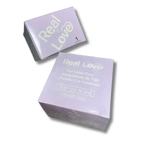 Gel De Unhas Alongamento Tips Sólido P/ Molde F1 - Real Love