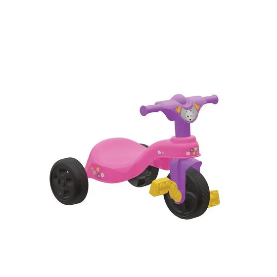 Triciclo Infantil Velotrol Velocípede Motoca Menina Cor Rosa