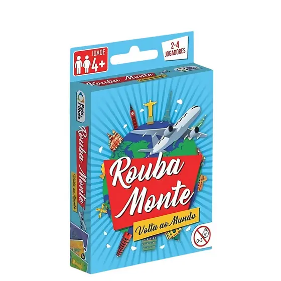 Jogo Rouba Monte Volta Ao Mundo 56 Cartas Infantil