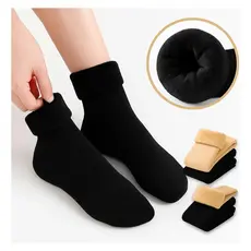 Kit 2 Pares de Meias Térmicas Quentes Forradas para Inverno e Frio Sem Costuras no Calcanhar UNISEX