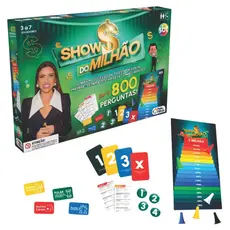 Jogo Show Do Milhão SBT Pais E Filhos Tabuleiro Cartas Familia Diversão