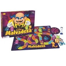 Jogo de Tabuleiro Senhor Malvadeza Pais & Filhos 2-6 Jogadores