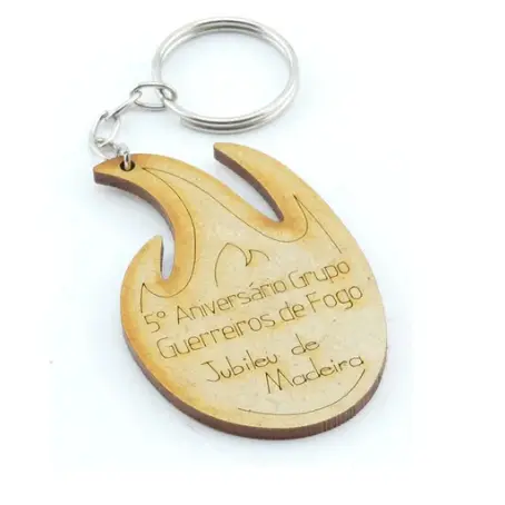 Kit Chaveiro Biblico Chama Do Senhor Lembrancinha Cristã Mdf