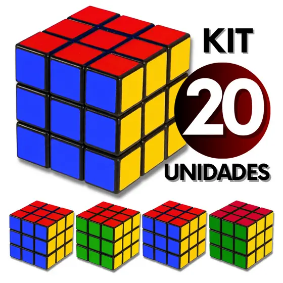 Kit Cubo Mágico 5x5x5cm Brinquedo Educativo Para Crianças e Adultos Atacado ou Lembrancinha