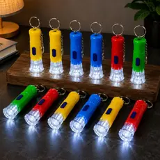 Kit 24 Mini Lanterna Led Tática Portátil Para Trilha Camping Lazer Lanterna Infantil Chaveirinho