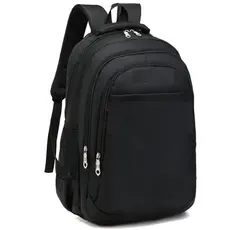 Mochila Escolar Resistente Bem Espaçosa Faculdade Trabalho Viagem Cor Preta