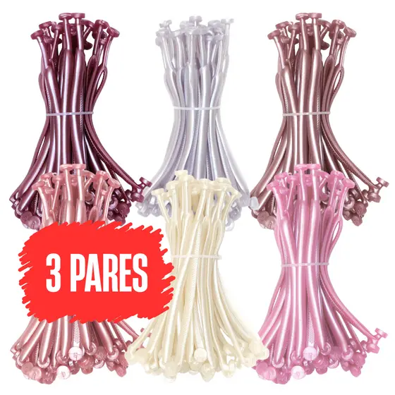 3 Pares Tiras Peroladas - Cabresto Tira Correia Alça para Chinelo Slim Feminina