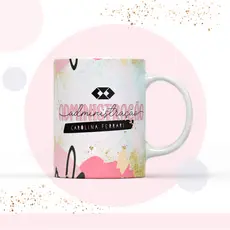 CANECA ADMINISTRAÇÃO COM NOME - CANECA ADMINISTRAÇÃO ROSA ABSTRATO
