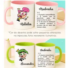 Caneca padrinhos mágicos - Canecas padrinhos cosmo e wanda