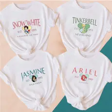 Babylook Princesas disney - 100% Poliéster - Camiseta princesas disney