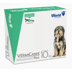 Vermífugo 10Kg Cães Blister 4 Comprimidos Vermicanis