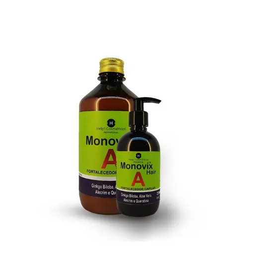 Kit Monovix Hair A (2 itens) Máscara + Leave In - Crescimento Acelerado Original Help Cosméticos Autorizado pela Anvisa
