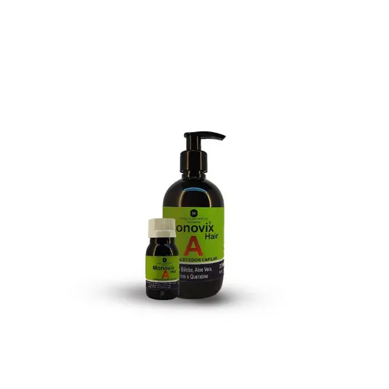 Kit Monovix Hair A (2 itens) Leave In + Ampola - Crescimento Acelerado Original Help Cosméticos Autorizado pela Anvisa