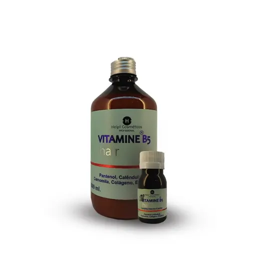 Kit Vitamine B5 Phantenol Máscara + Ampola (2 itens) Força , Brilho, Tratamento Tônico Original Help Cosméticos Autorizado pela Anvisa