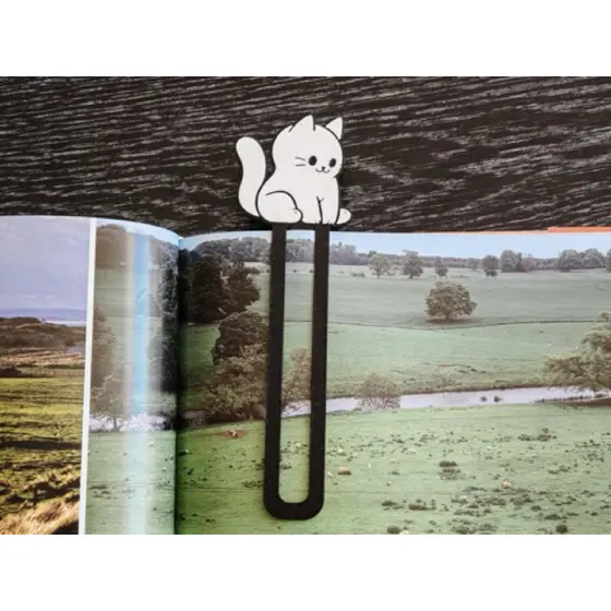 🐱 Marcador de Página Gatinho 3D