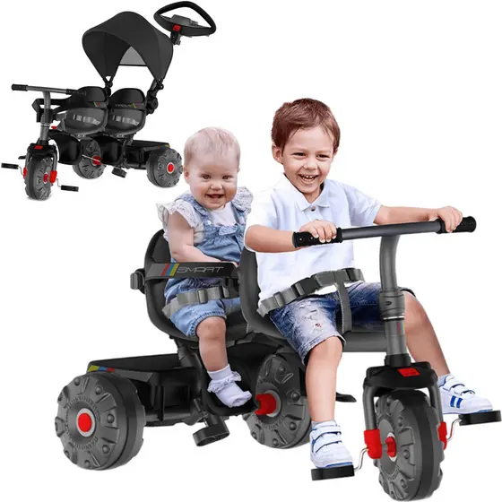 Carrinho de Passeio e Pedal Bandeirante Moto Smart Duo Capota