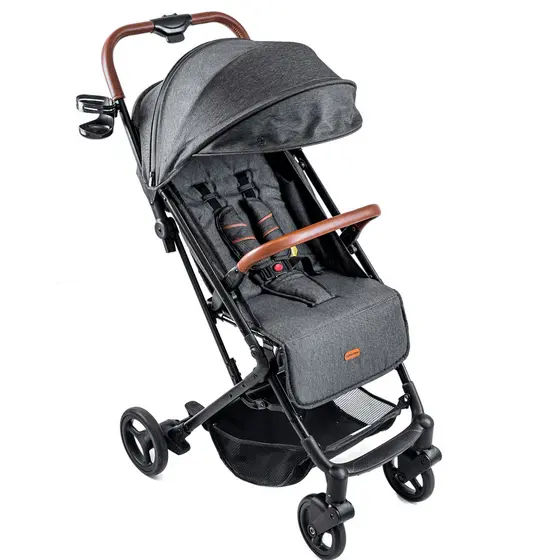 Carrinho de Bebe Berço Passeio Galzerano Kira Grafite
