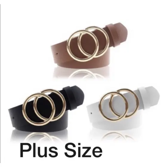 Cinto Feminino Plus Size Argola Redondo Duplo Moda blogueira