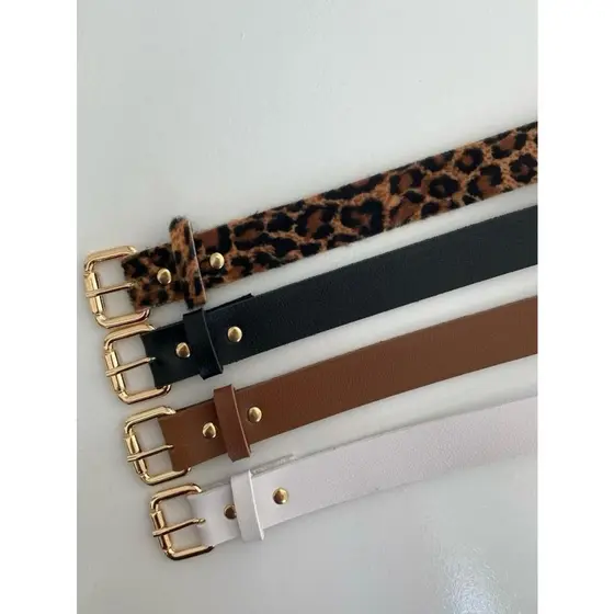Cinto Fino Feminino unico fivela dourada Jana
