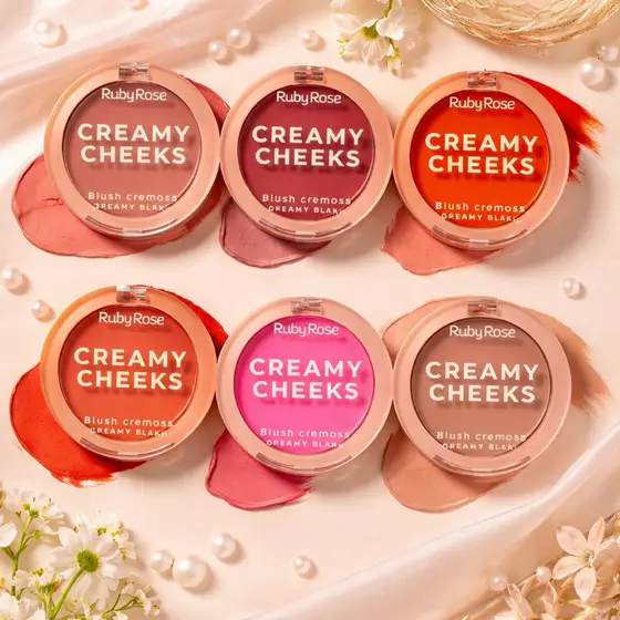 Blush Cremoso Creamy Cheeks - Ruby Rose | Maquiagem | Envio Rápido