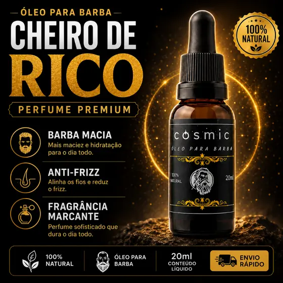 Óleo Para Crescimento de Barba 20ml