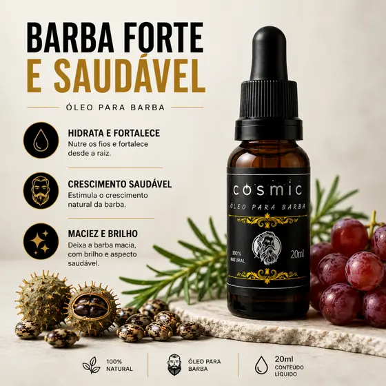 Óleo para Barba Hidratação Profunda 20ml