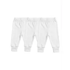 Mijão culote vira pé branco - kit 3/kit 5/ kit 10 suedine 100% algodão PP ao GG