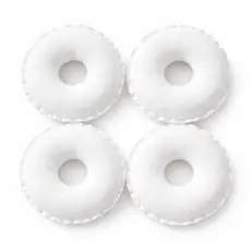 Kit 2 Pares Rosquinha para Seios Amamentação Algodão 100% Antialérgica Protetor Mamilo Lactante Conforto Pós-Parto