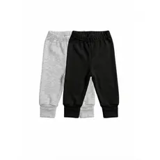 Kit 2 Calças Bebê Suedine 100% Algodão Premium - Punho Reversível Vira Pé - Mijão Culote Menino Menina PP ao GG