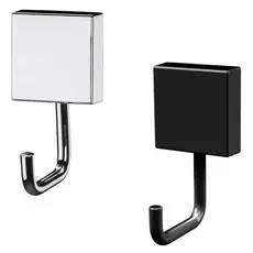 Gancho Multiuso Organizador Porta Toalha Ou Cabide Cromado e Preto