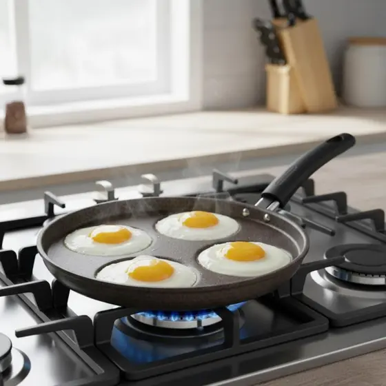 Frigideira Gourmet Com 4 Divisorias Antiaderente Multifuncional Multiflon
