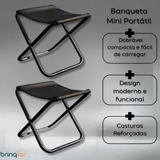 Kit Banqueta Dobrável Cadeira De Pesca Leve Piquenique Cadeira De Acampamento Dobrável Pano