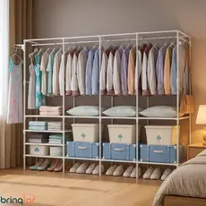 Cabideiro Arara Para Roupas Sapateira Organizador Multiuso Armário Cobertores Travesseiros