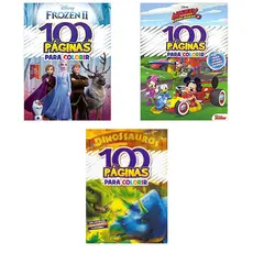 Livro de Colorir 100 páginas Mickey Frozen Dinossauros