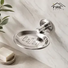 Saboneteira Porta Sabonete Inox Acessório Para Banheiro com Fixação Dupla Antiferrugem Resistente