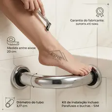 Barra de Apoio de Canto Para apoio dos Pés