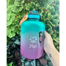 Squeeze Galão 2l Garrafa Treino Academia Fitness Tie Dye Bico Dosador Tye Dye Colorido Oferta Promoção