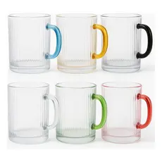 Caneca Canelada de Vidro 350ml (PROMOÇÃO)