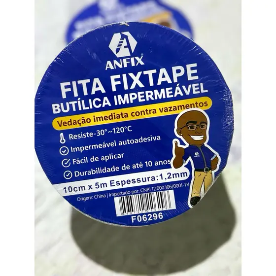 Fita Prova D 'Água, Especial Para Agua Vazamento rolo 10 cm x 5 metros
