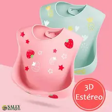 Babador De Silicone Impermeável Babador Menino De Alimentação Para Bebê Infantil Cata Migalhas