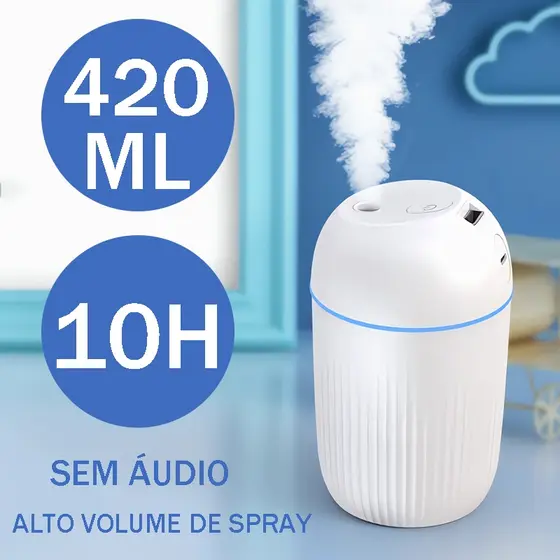Grande Umidificador De Ar Multikids Difusor Aromatizador De Ambiente Purificador De Ar Led Portátil