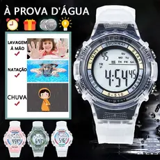 Relógio Digital Esportivo LED à Prova D'água Para Crianças Presente