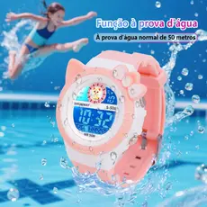 Relógio Digital Infantil Alarme A Prova D Água Relogio Para Criança Esportivo Luminoso Luz LED