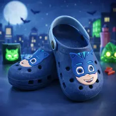 Sandália Chinelo Infantil Menino Gato Masks Antiderrapante Leve Macio Anatômico Divertido Promoção