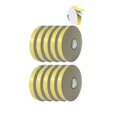 10 Fitas Banana Dupla Face De Espuma 19mm X 5,5 Metros