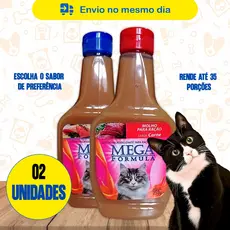 Molho Petisco Ração Gato Cachorro Sabores Diversos - 2 Unidades 250g Cada