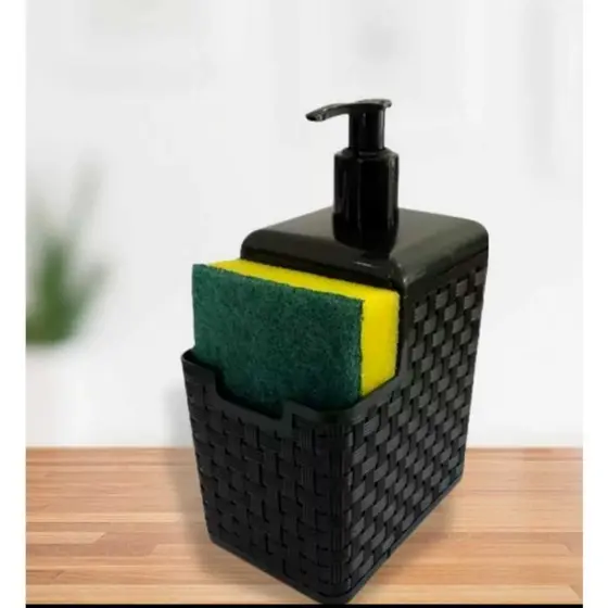 Porta detergente Dispenser com porta esponja